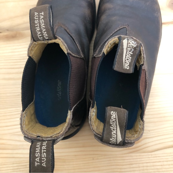 Blundstone 2 Womens 5 Chelsea Boot Brown Leather Broken In Slip On Shoes Classic - Picture 4 of 10